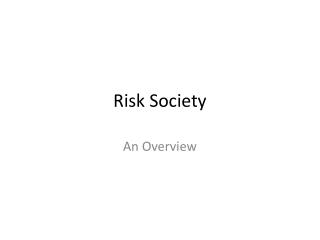 Risk Society