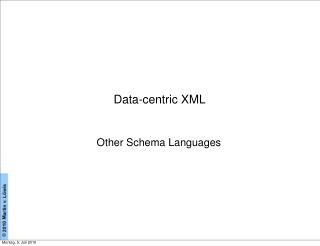 Data-centric XML