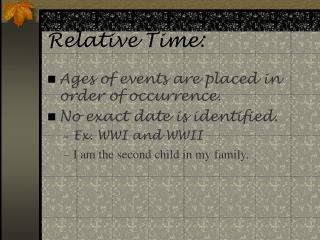 Relative Time: