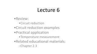 Lecture 6