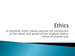 Ethics