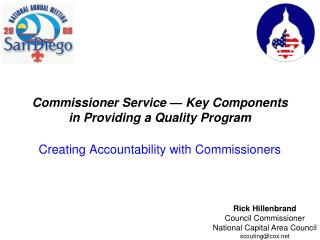 Commissioner Service — Key Components in Providing a Quality Program