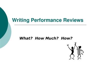 Writing Performance Reviews