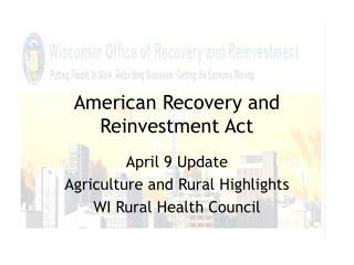 American Recovery and Reinvestment Act