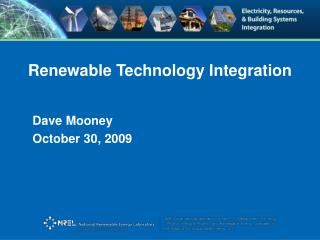 Renewable Technology Integration