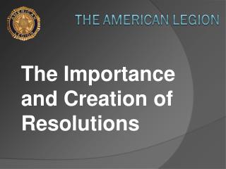 The Importance and Creation of Resolutions