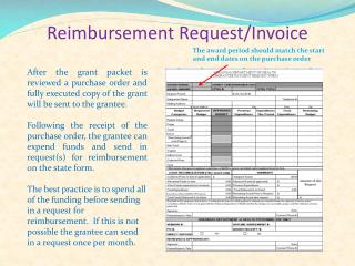 Reimbursement Request/Invoice