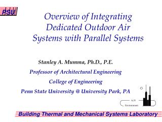 Overview of Integrating Dedicated Outdoor Air Systems with Parallel Systems