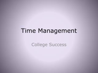 Time Management