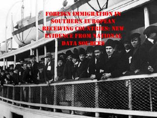 F oreign population in Southern European host countries : Italy Spain Greece Portugal