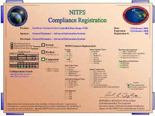 NITFS Compliance Registration