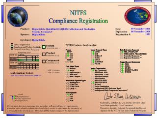 NITFS Compliance Registration