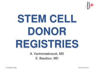 STEM CELL DONOR REGISTRIES