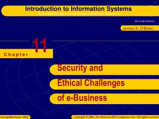 Security and Ethical Challenges of e-Business
