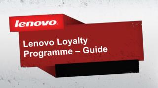 Lenovo Loyalty Programme – Guide