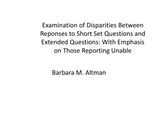 Barbara M. Altman