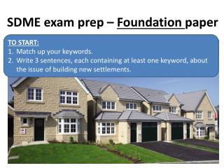 SDME exam prep – Foundation paper