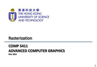 COMP 5411 ADVANCED COMPUTER GRAPHICS FALL 2014