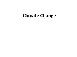 Climate Change