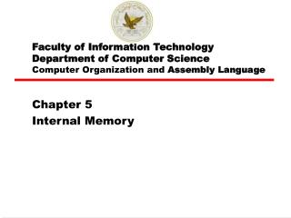 Chapter 5 Internal Memory