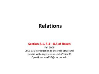 Relations