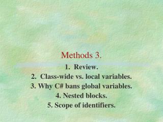 Methods 3.