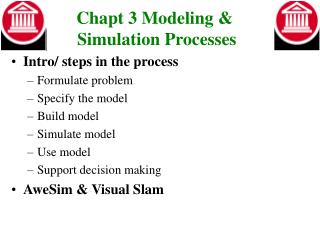 Chapt 3 Modeling &amp; Simulation Processes