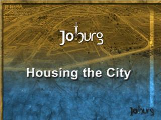 Briefing to the Portfolio Committee on Housing