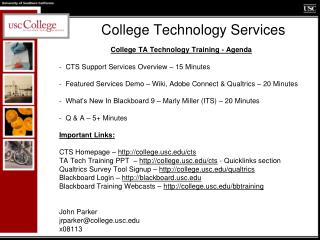 College Technology Services