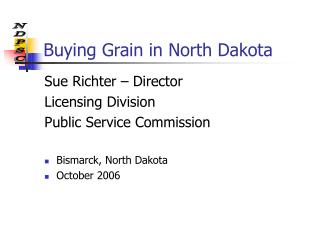 Buying Grain in North Dakota