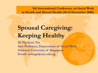 Spousal Caregiving: Keeping Healthy