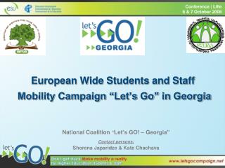 European Wide Students and Staff Mobility Campaign “Let’s Go” in Georgia