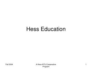Hess Education