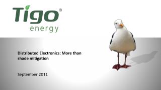 Distributed Electronics: More than shade mitigation September 2011