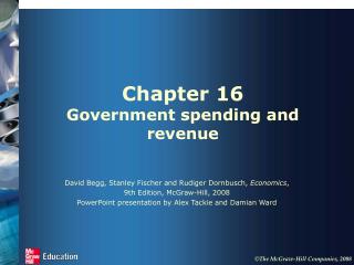 Chapter 16 Government spending and revenue