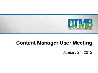 Content Manager User Meeting