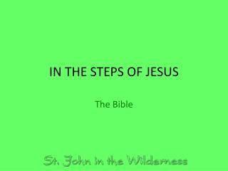 IN THE STEPS OF JESUS