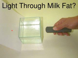 Light Through Milk Fat?