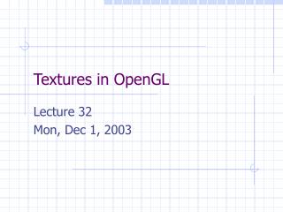 Textures in OpenGL