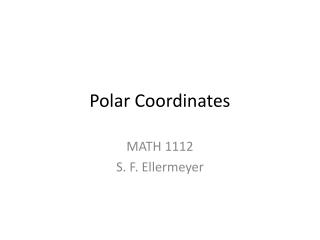 Polar Coordinates