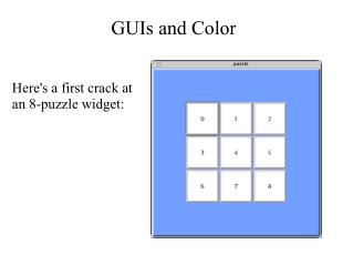 GUIs and Color