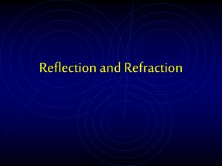 Reflection and Refraction