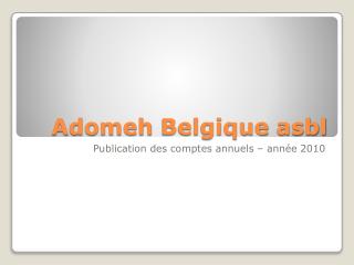 Adomeh Belgique asbl