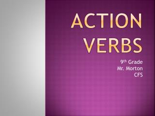 Action Verbs