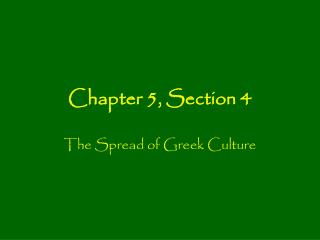 Chapter 5, Section 4