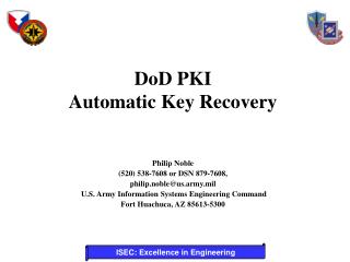 DoD PKI Automatic Key Recovery