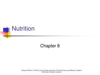 Nutrition