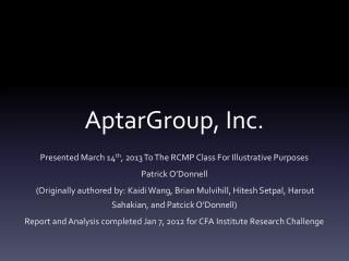 AptarGroup, Inc.