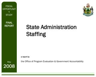 State Administration Staffing