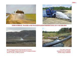 INDUSTRIAL WATER AND WASTEWATER PERMITTING IN COLORADO